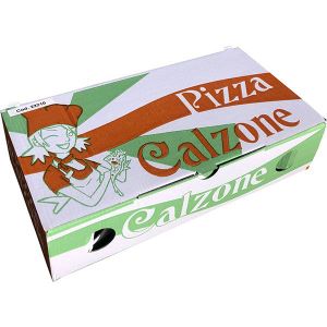 CAJA CARTON PIZZA 33X17X8 - MODELO  CALZONE
