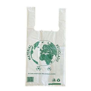 BOLSA ASA CAMISETA UNIDAD 70% RECICLADA 50X60 G200