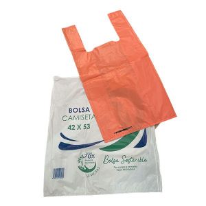 BOLSA ASA KILO NARANJA 70% RECICLADO 42X53 G200