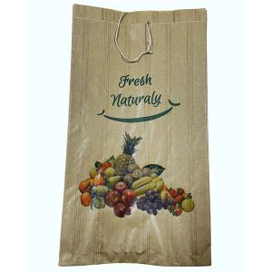 BOLSA PAPEL GENERICA FRUTAS 23+6X39 - 40 GRS