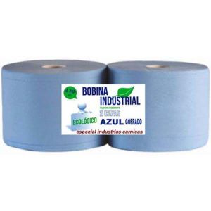 CELULOSA IND. 2 CAPAS PASTA GOFRA. AZUL 4KG PACK-2