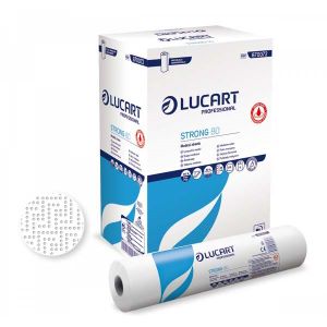 ROLLO PAPEL CAMILLA STRONG BLANCO GOFRADO 80 MTS