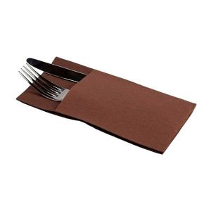 SERVILL. KANGURO PP 40X40 MARRON CHOCOLATE PAQ.60U