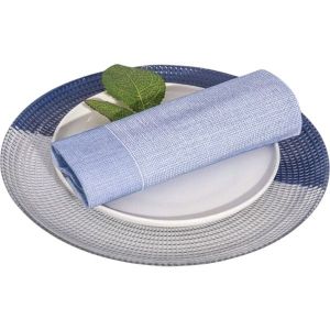 SERVILLETA COTTONTEX 40X40-1/4 HILO AZUL PAQ.50