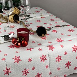 MANTEL PAPEL BLANCO NAVIDAD 100X100 1/8 PAQ.10 UDS