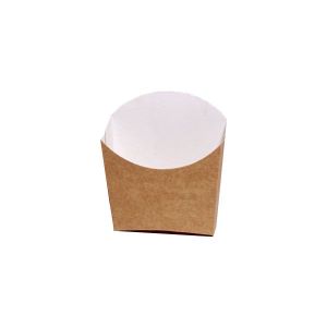 PETACA CHIPS CARTON KRAFT PEQUENA 82X22X90 MM.