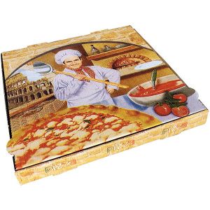 CAJA CARTON PIZZA 50X50X5 - MODELO  ROMA