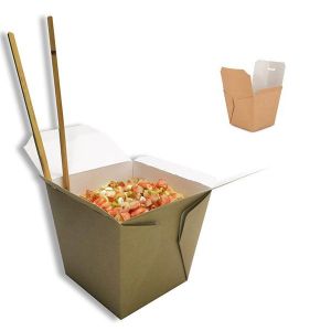 CAJA WOK ESTANCA KRAFT NATURAL 780 CC