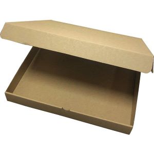 CAJA PARA PIZZA 33X33X4 KRAFT ANONIMA PAQ.100