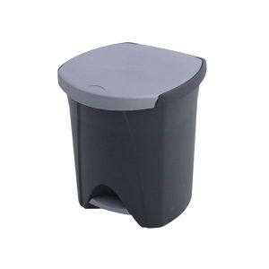 CUBO PEDAL ECOLOGICO NEGRA CON SEPARADOR 30+18 L.