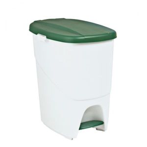 CUBO PEDALBIN ECOLOGICO PEDAL 25 L TAPA VERDE