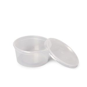 TARRINA REDONDA HERMETICA 450 CC. TRANSPARENTE