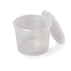 TARRINA REDONDA HERMETICA 750 CC. TRANSPARENTE