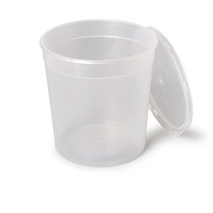 TARRINA REDONDA HERMETICA 1000 CC. TRANSPARENTE