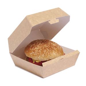 CAJA BURGUER CARTON KRAFT - MEGA 140X140X90MM