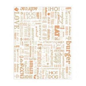 PAPEL ANTIGRASA FORMATO 28X34 PAROLE NARANJA 1000U