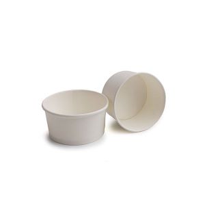 TARRINA HELADO CARTON BLANCO 240 ML - Ø9,3x6,3 CM