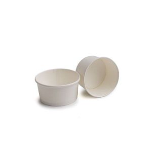 TARRINA HELADO CARTON BLANCO 180 ML - Ø9,4x4,8 CM