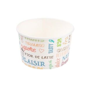TARRINA HELADO CARTON PAROLE 240 ML - Ø9,4X5,5 CM