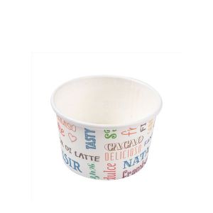 TARRINA HELADO CARTON PAROLE 120 ML - Ø7,7x4,7 CM
