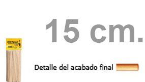 PALO PINCHO MADERA 15 CM. PAQ.200 UDS.
