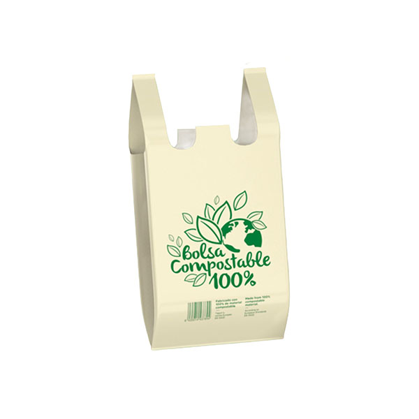 Imagen grande BOLSA ASA CAMISETA COMPOSTABLE 48X60 G100 ESTANDAR