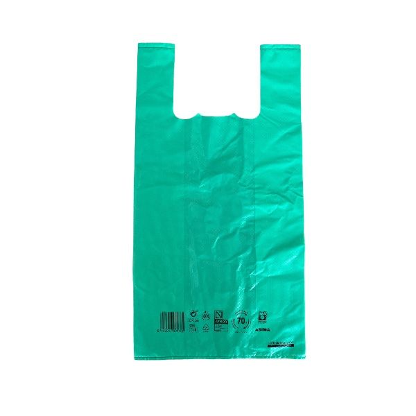 Imagen grande BOLSA ASA KILO VERDE GOFR.70  RECICL.42X53 PLASBEL