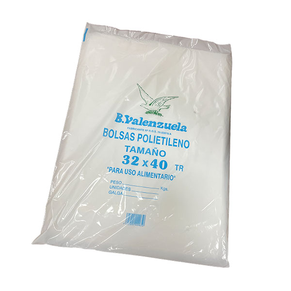 Imagen grande BOLSA POLIETILENO LDPE TTE 32X40 G120 PAQ.2KGS