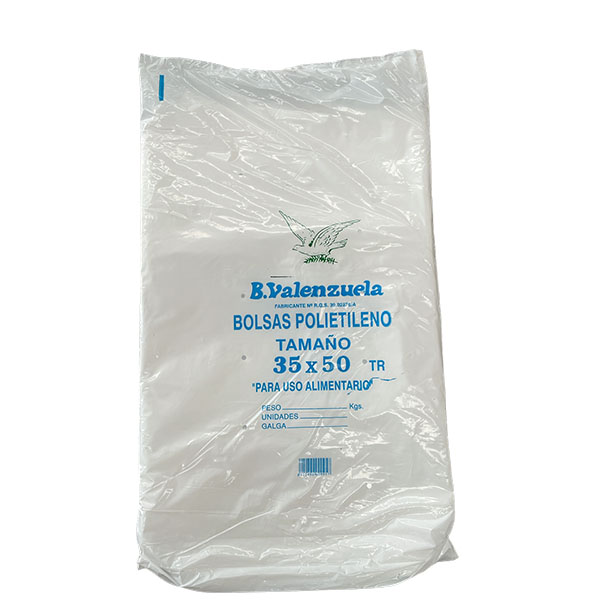 Imagen grande BOLSA POLIETILENO LDPE TTE 35X50 G120 PAQ.2KGS