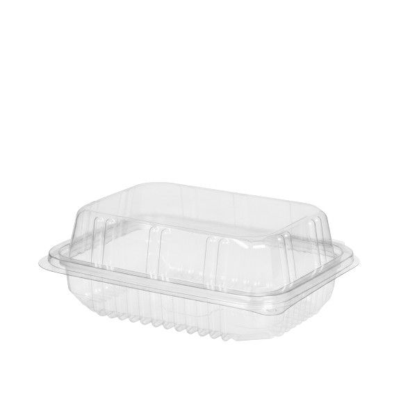 Imagen grande TARRINA BISAGRA R-PET 250CC TAPA ALTA PAQ.60UDS