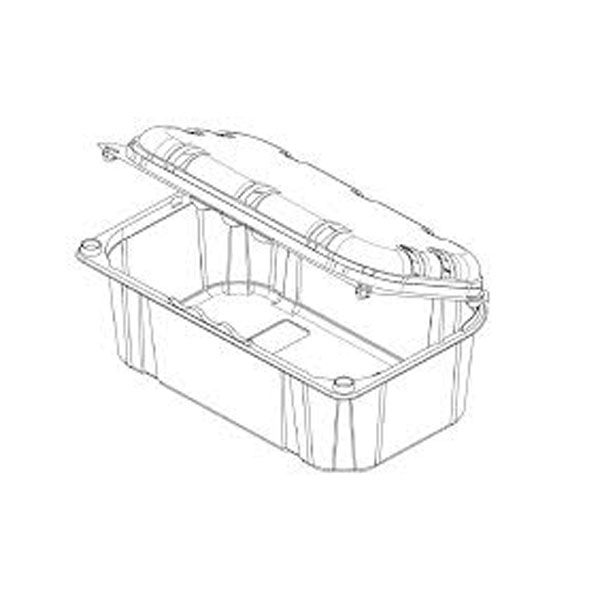 Imagen grande TARRINA BISAGRA RPET 500 CC C/AGUJEROS PARA FRUTAS