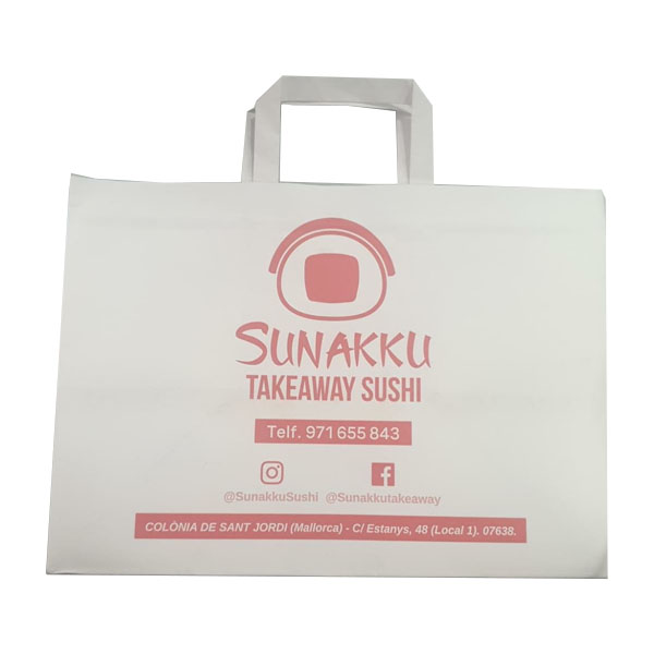 Imagen grande BOLSA PAPEL KRAFT IMPRESA AS.PLANA 33X20X33