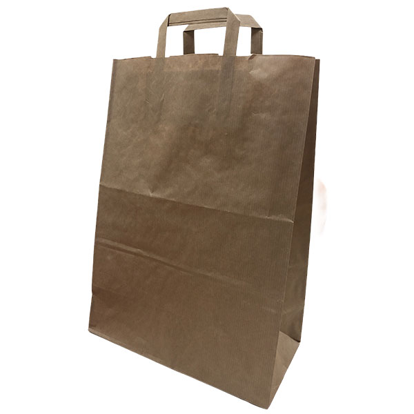 Imagen grande BOLSA PAPEL KRAFT ASA PLANA IMPRESA 32X16X45 80 GR