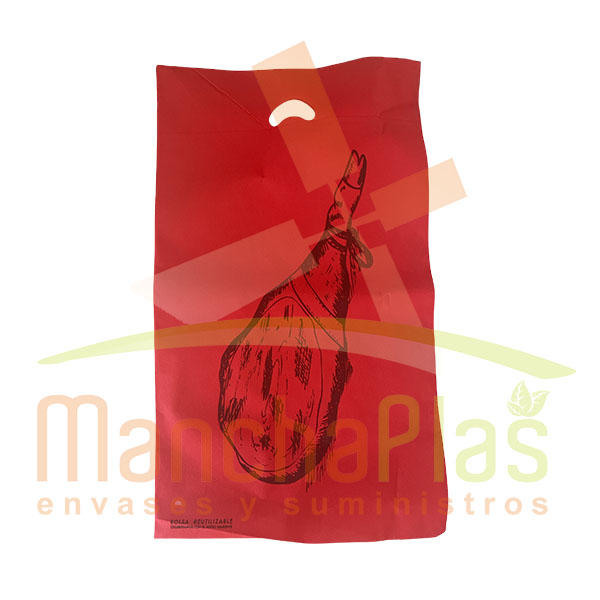 Imagen grande BOLSA TNT TROQUEL REFORZADO JAMONERA 40X70 STAND