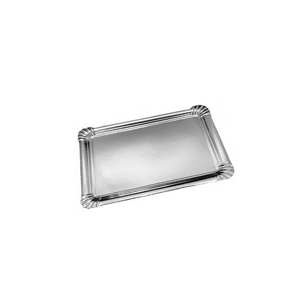 Imagen grande BANDEJA CARTON PLATA 18X25 BAM5