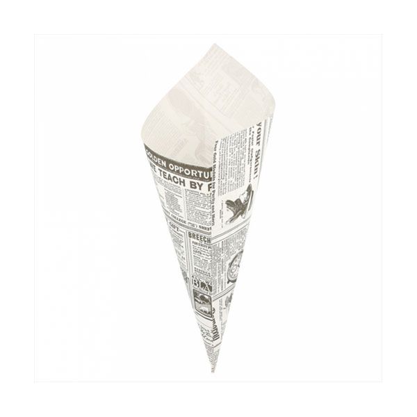 Imagen grande CONO PAPEL ANTIGRASA PARA FRITOS 250GR 29,5X21 CM