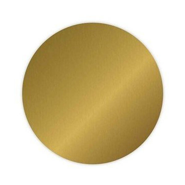 Imagen grande DISCO CARTON ORO/NEGRO BORDE LISO ø 32 CM.