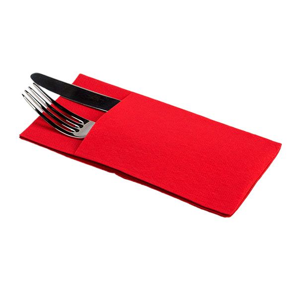 Imagen grande SERVILL. KANGURO PP 40X40 ROJO PAQ.60 UDS
