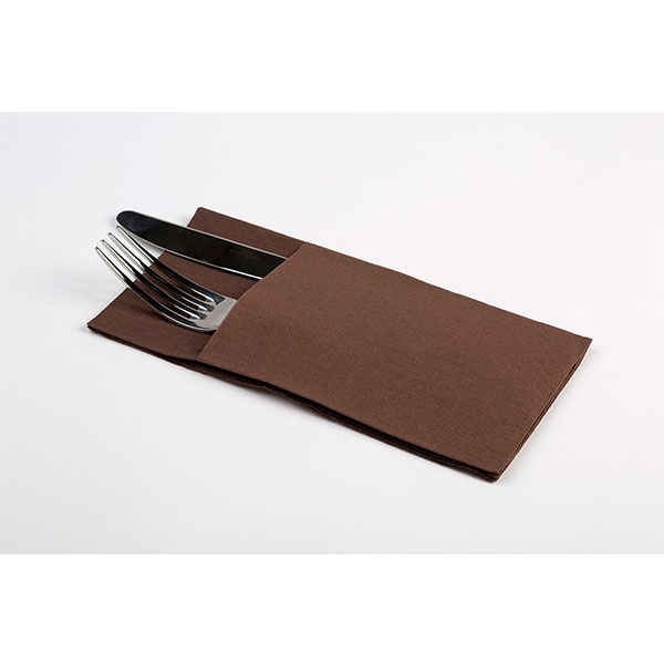 Imagen grande SERVILLETA KANGURO PUNTA PUNTA MARRON PAQ 30 UDS