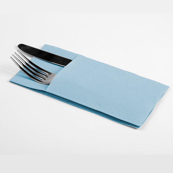 Imagen grande SERVILLETA KANGURO PUNTA PUNTA CELESTE PAQ 60 UDS