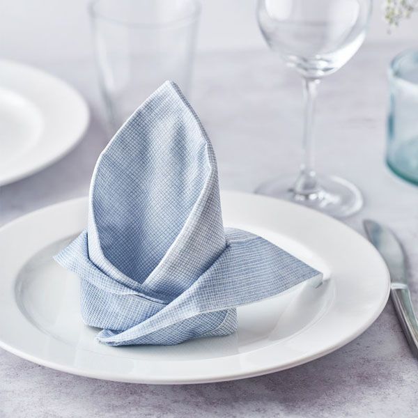Imagen grande SERVILLETA COTTONTEX 40X40-1/4 HILO AZUL PAQ.50