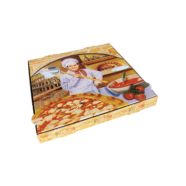 Imagen grande CAJA CARTON PIZZA 26X26X3,5 - MODELO  ROMA