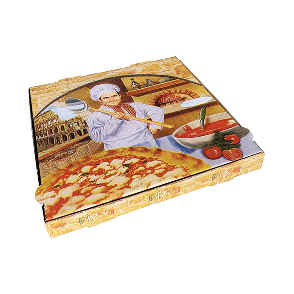 Imagen grande CAJA CARTON PIZZA 33X33X3,5 - MODELO  ROMA