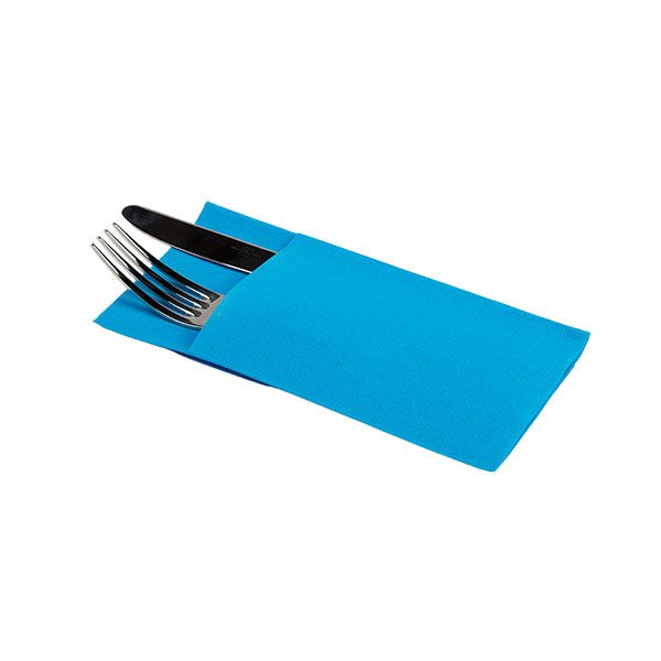 Imagen grande SERVILL. KANGURO PP 40X40 TURQUESA PAQ.30 UDS