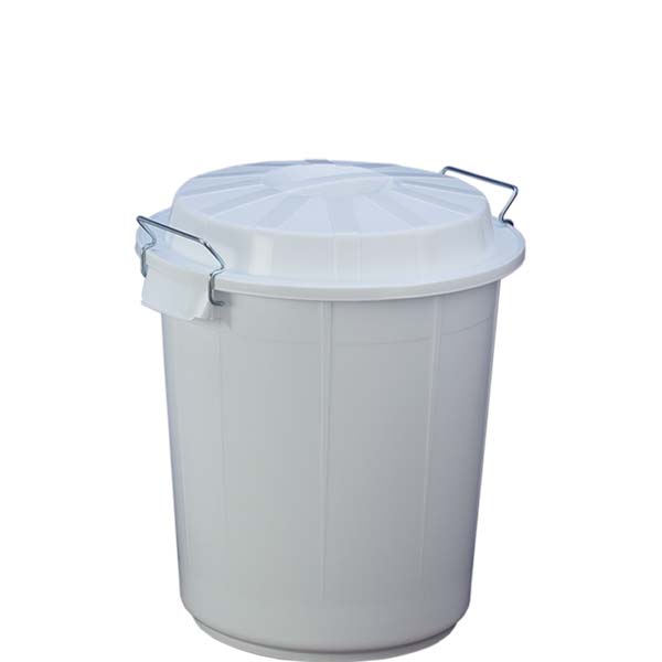 Imagen grande BARREÑO INDUSTRIAL CON TAPA 50 L BLANCO