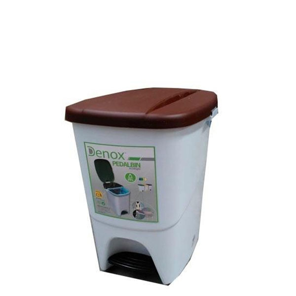 Imagen grande CUBO PEDALBIN ECOLOGICO PEDAL 25 L TAPA MARRON