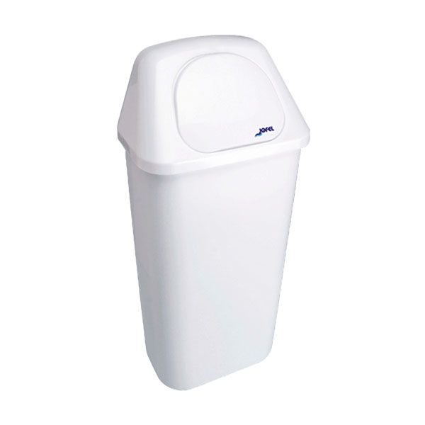 Imagen grande PAPELERA CABEZAL Y TAPA ABATIBLE 40 L BLANCA