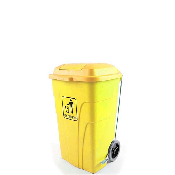 Imagen grande CONTENEDOR CON RUEDAS/PEDAL/TAPA AUX 120L AMARILLO