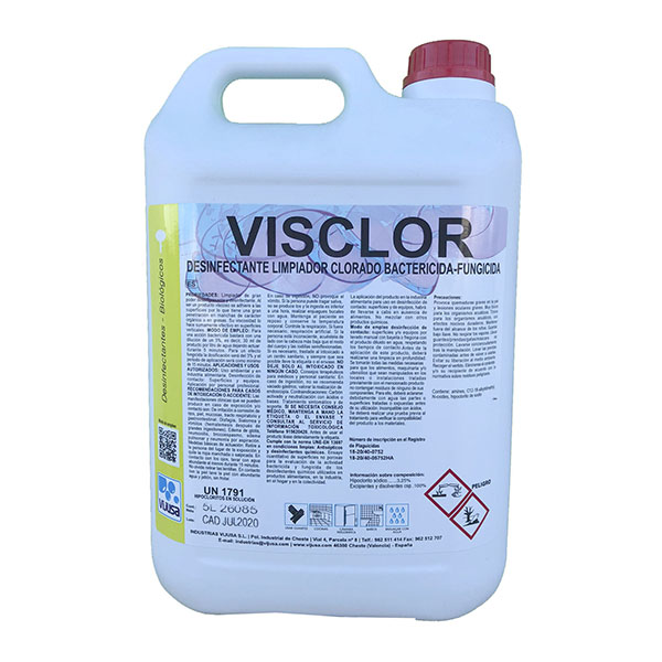 Imagen grande LIMPIADOR DESINFECTANTE CLORADO H.A. VISCLOR 5L