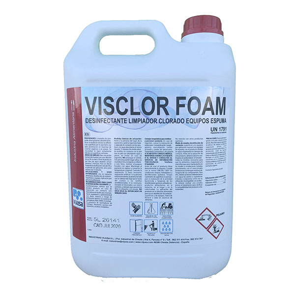 Imagen grande LIMP. DESINFECTANTE CLORADO HA VISCLOR FOAM 5L